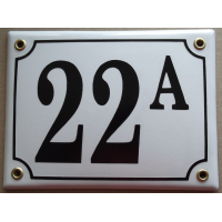 Huisnummer bord 'extra 3' 17x13 cm